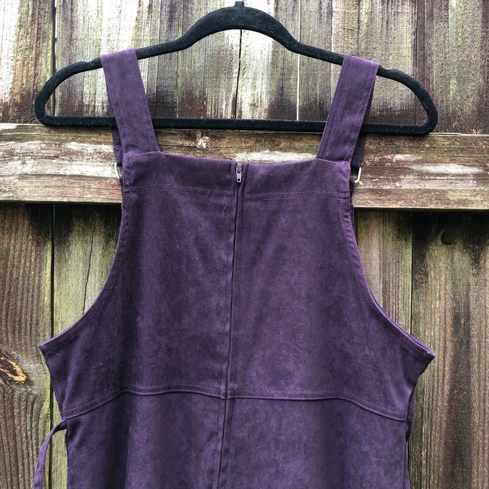 Eric Charles Vintage Smock Dress Pinafore Jumper Size M Purple - Picture 9 of 13
